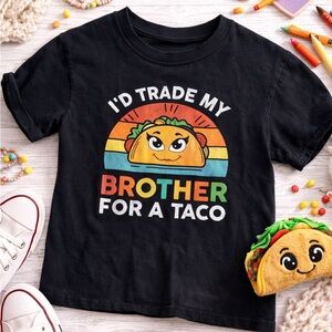 Black Kids Taco Graphic T-Shirt